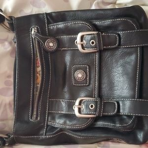 Lou Ella leather cross body bag
